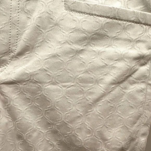 Lilly Pulitzer Kelly Textured Ankle Length Skinny Pants Resort White - Picture 8 of 13